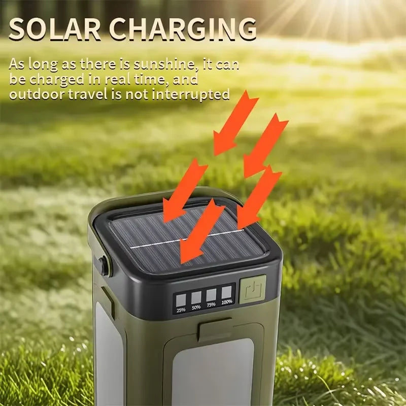 Asheborne Ridgelight Solar Camping Light and Power Bank