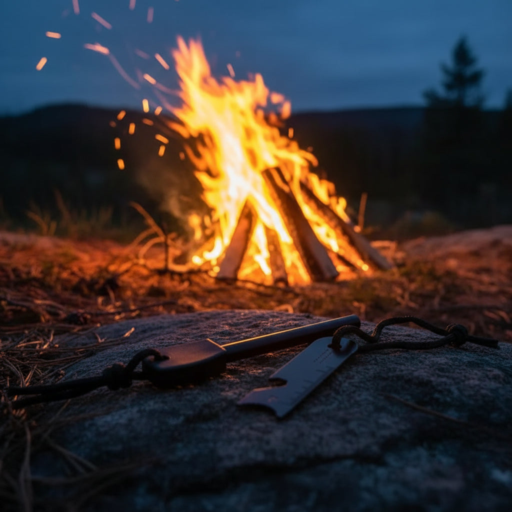Ferro Rod Fire Starter - Emergency Camping Survival Tool