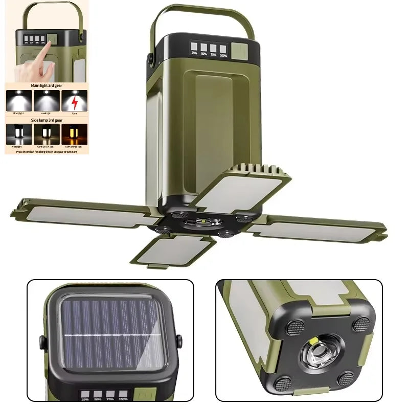 Asheborne Ridgelight Solar Camping Light and Power Bank